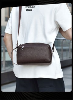 WEIXIER Men Business Messenger Bag Casual Large Capacity Water-proof PU Leather Wear Resistant Crossbody Bag  - Image 2