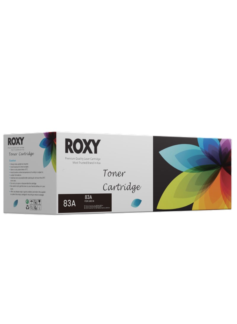 Roxy HP 83A Compatible Toner Cartridge Replacement for HP cf283a Toner Cartridge Compatible with Laserjet Pro MFP M125nw M201dw M225dw M201n M125a M127fw M127fn (1 Black, High Yield)  - Image 1