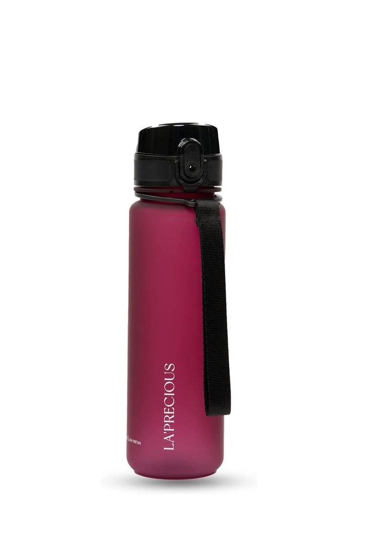 LA' PRECIOUS - 500ml Water Bottle for Adults and Kids - USA Tritan Material Non-Toxic BPA Free - Fast Flow - Flip Top Leak Proof Lid and One Click Open - Image 1