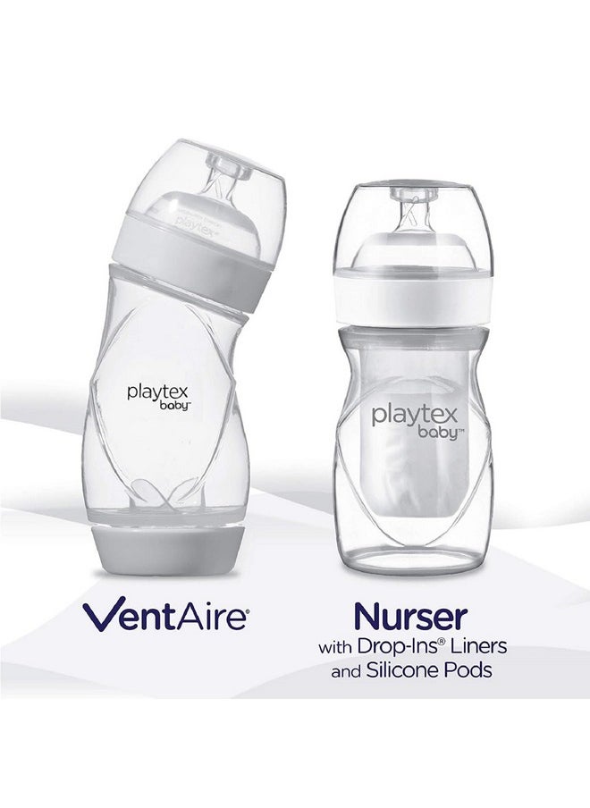 بلايتيكس بيبي حلمة Playtex Baby NATURALATCH المريحة، للتبديل من الرضاعة الطبيعية إلى الرضاعة بالزجاجة، شعور يشبه شعور الأم، تدفق متوسط، قطعتان  - Image 3