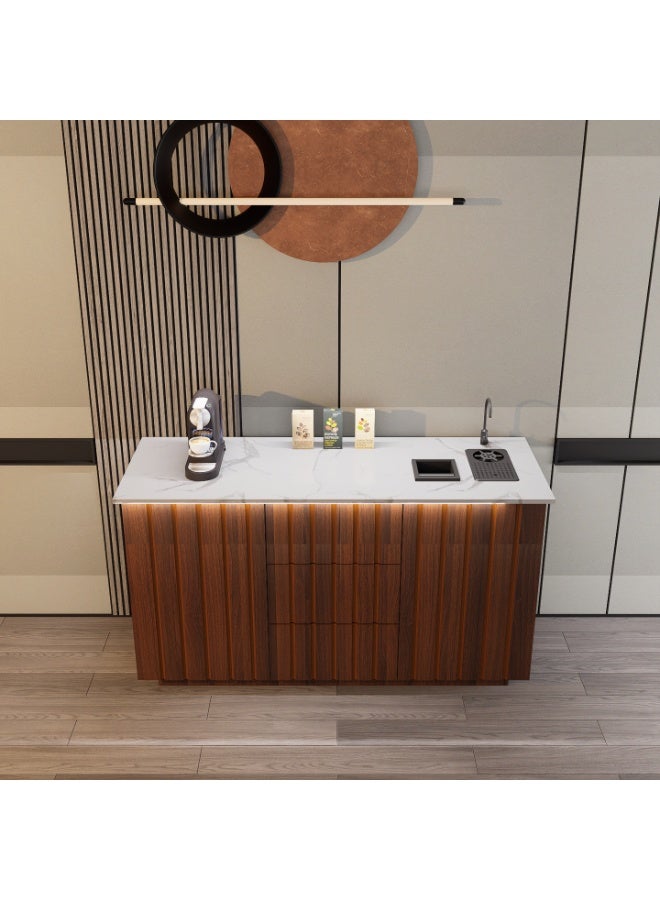 كوفي وورلد ركن القهوة بكج شامل الاضاءة المخفية والرينزر والسلة والحنفية - Image 4