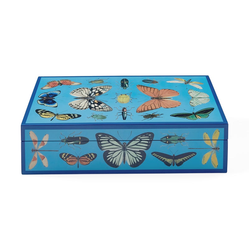 Jonathan Adler Jonathan Adler Large Botanist Lacquer Box Purple 