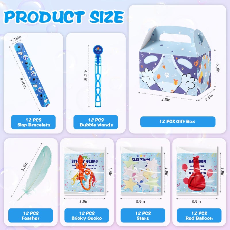 Vanblue 120Pcs Blue Color Dog Party Favors,Birthday Decorations Supplies for Kids,Sticky Gecko,Red Balloon with Cards Goodie Bag Stuffers,Classroom Rewards,Pinata Stuffers,Family Games - Image 3