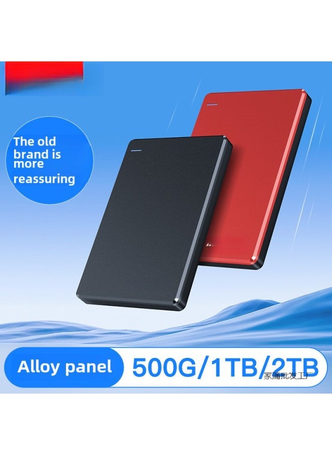 Mobile Hard Drive Mechanical External Genuine Goods High-speed External Mobile Phone Computer Can Be Encrypted-Capacity:1tb Mechanical Version [dual Disc Model] Built-in Dual Movement-Interface:Original Cable + Professional Shock-resistant Bag + Adapter  - Image 1