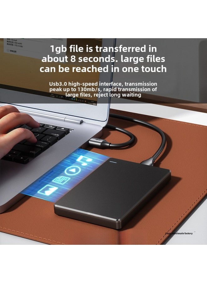 Mobile Hard Drive Mechanical External Genuine Goods High-speed External Mobile Phone Computer Can Be Encrypted-Capacity:1tb Mechanical Version [dual Disc Model] Built-in Dual Movement-Interface:Original Cable + Professional Shock-resistant Bag + Adapter  - Image 3
