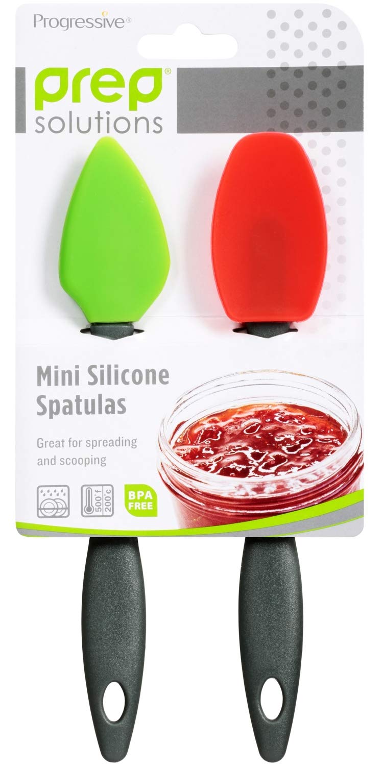 Progressive PrepSolutions Mini Silicone Spatulas – Set of 2, Flexible, Heat-Resistant, Ideal for Mixing & Scraping - Image 2