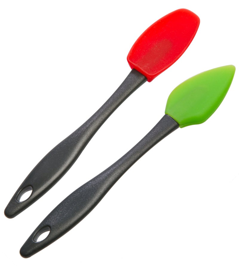Progressive PrepSolutions Mini Silicone Spatulas – Set of 2, Flexible, Heat-Resistant, Ideal for Mixing & Scraping - Image 1