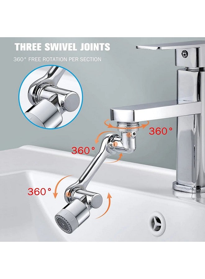 Roktry 1080° Rotating Faucet Extender - Multifunctional Universal Splash Filter Swivel Aerator Sink Face Wash Attachment With 2 Water Outlet Modes (Pack of 2) - Image 4