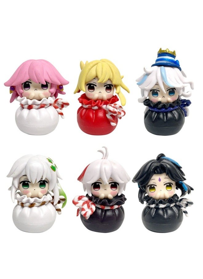 General Genshin Impact dolls miniature characters Xiao, Scaramouche, furina, Hu Tao, Zhong Li, kazuha-office decoration gift for family and friends  - Image 1