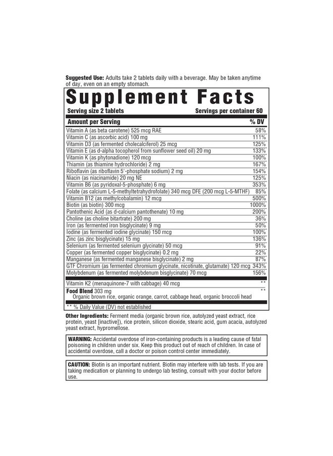 Innate Response Formulas Women’S 40+ Multivitamin - Daily Multivitamin For Women 40 And Over - Includes Methylated Folate And B12 - Made Without 9 Food Allergens - 120 Tablets (60 Servings)  - Image 2