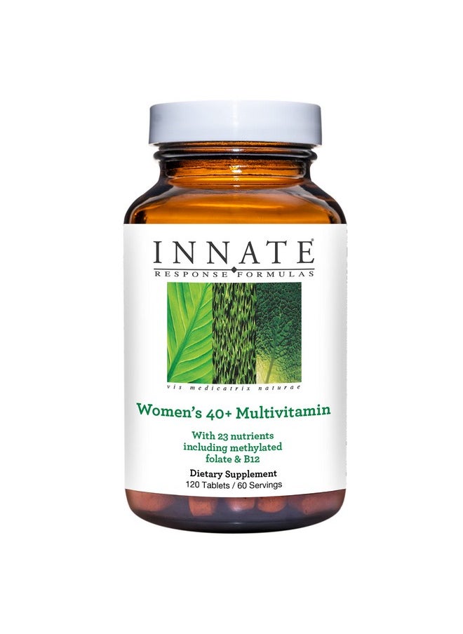 Innate Response Formulas Women’S 40+ Multivitamin - Daily Multivitamin For Women 40 And Over - Includes Methylated Folate And B12 - Made Without 9 Food Allergens - 120 Tablets (60 Servings)  - Image 1