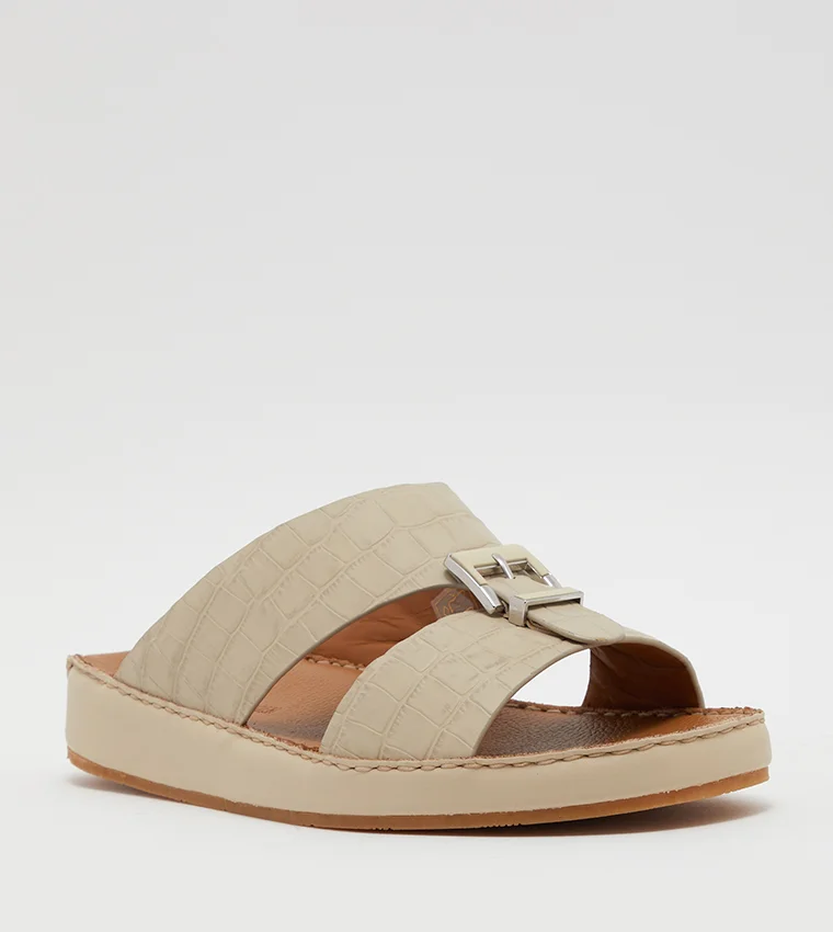 Steve Madden SM02 -A White Men's Comfort Sandals