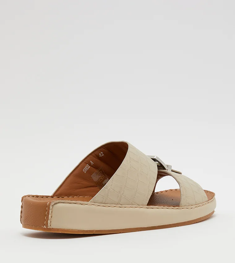 Steve Madden  SM02 -A White Men's Comfort Sandals for Men | Best Price UAE