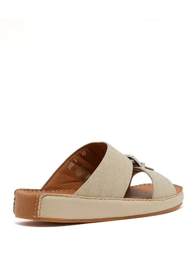 Steve Madden  SM02 -A White Men's Comfort Sandals for Men | Best Price UAE