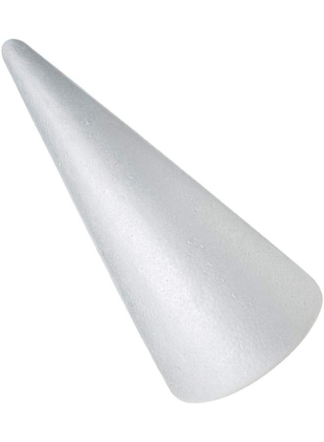 klarako 2pcs Christmas Foam Crafts Foam Styrofoam Cones Christmas Tree Table Centerpiece Flower Arrangement Props Xmas Holiday Party Craft Craft Foam Cone Art Floral Foam Cone Accessories(38x13.5cm)  - Image 3