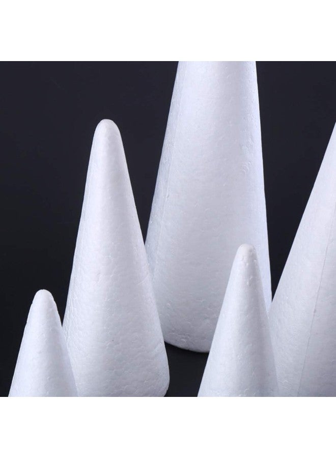 klarako 2pcs Christmas Foam Crafts Foam Styrofoam Cones Christmas Tree Table Centerpiece Flower Arrangement Props Xmas Holiday Party Craft Craft Foam Cone Art Floral Foam Cone Accessories(38x13.5cm)  - Image 5
