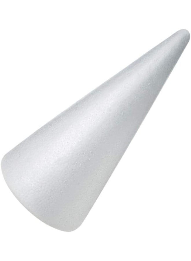 klarako 2pcs Christmas Foam Crafts Foam Styrofoam Cones Christmas Tree Table Centerpiece Flower Arrangement Props Xmas Holiday Party Craft Craft Foam Cone Art Floral Foam Cone Accessories(38x13.5cm)  - Image 2