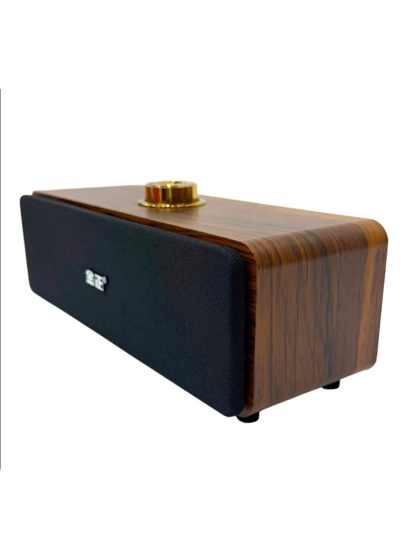مكبر صوت مكتبي M4005 بتقنية البلوتوث، يعمل عبر USB، مزود بمكبري صوت، تصميم خشبي، ونظام صوتي محمول. - Image 2