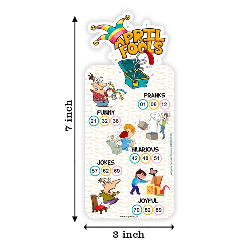 Suruchi Strokes April Fool Tambola Tickets | 1st April Housie Game for Kitty Party | Family Gatherings (20 Tickets) - Image 2