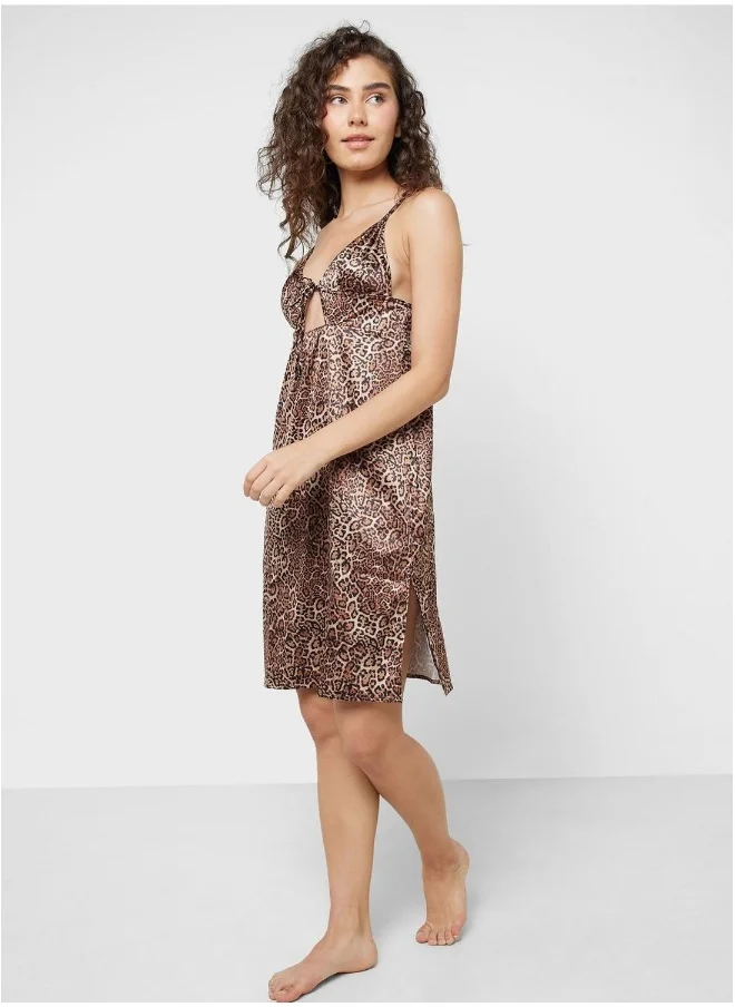 La Senza Printed Cutout Nightdress