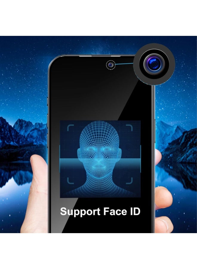 YJS iPhone 17 Pro Max Privacy Tempered Glass with 2-Pack 9H Hardness Anti-Scratch 5D Privacy Protection Glass For iPhone 17 Pro Max 6.9-inch - Image 5