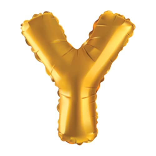 JUST PARTY Gold Letters Alphabets Foil Balloons for Birthday/Anniversary/Bachelorette/Wedding/Farewell & Other Ocassions, Make Your Own Custom Phrase - Image 1