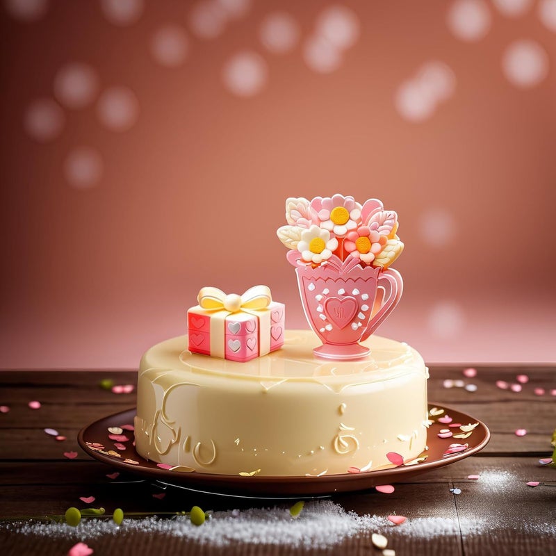 2 Pcs 3D Flower Silicone Mold Food Grade Fondant Cake Chocolate Candy Baking Tool For Cupcake Topper Soap Wax Polymer Clay Craft Non Stick Reusable Kitchen Supplies - Image 3