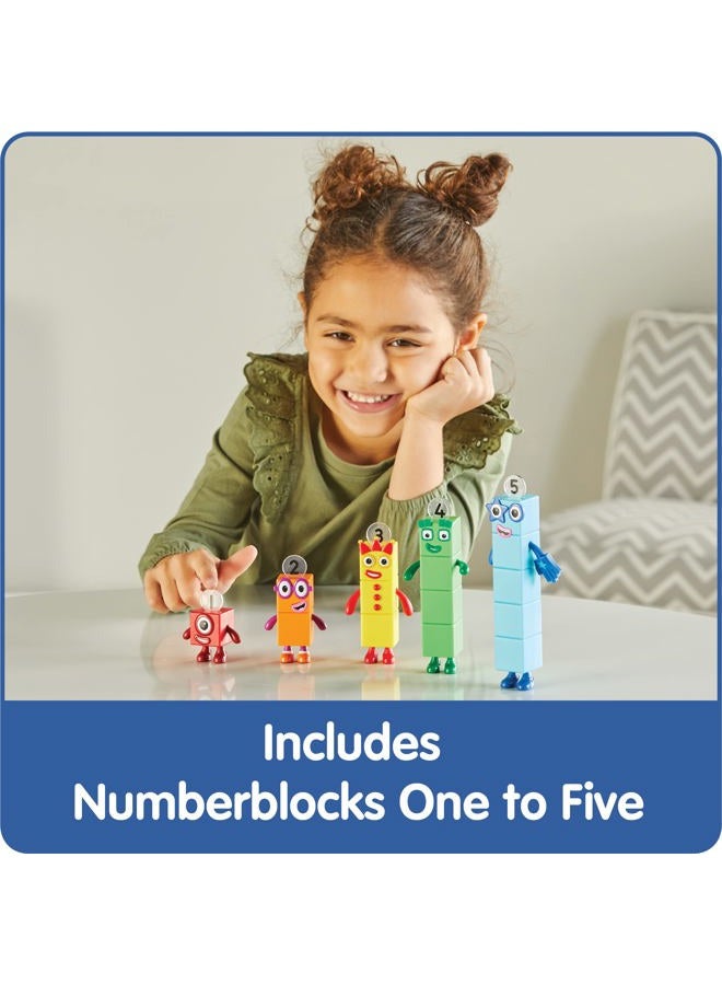 hand2mind Numberblocks Friends One to Five, Action Figure Set, Toy Figures & Playsets, Small Figurines for Kids, Counting Blocks, Numbers for Toddlers, Math Toys, Kids Birthday Gifts - Image 2