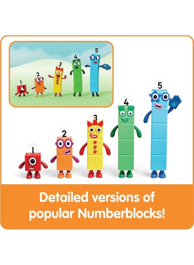 hand2mind Numberblocks Friends One to Five, Action Figure Set, Toy Figures & Playsets, Small Figurines for Kids, Counting Blocks, Numbers for Toddlers, Math Toys, Kids Birthday Gifts - Image 4