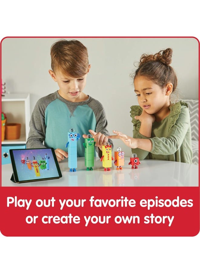 hand2mind Numberblocks Friends One to Five, Action Figure Set, Toy Figures & Playsets, Small Figurines for Kids, Counting Blocks, Numbers for Toddlers, Math Toys, Kids Birthday Gifts - Image 3