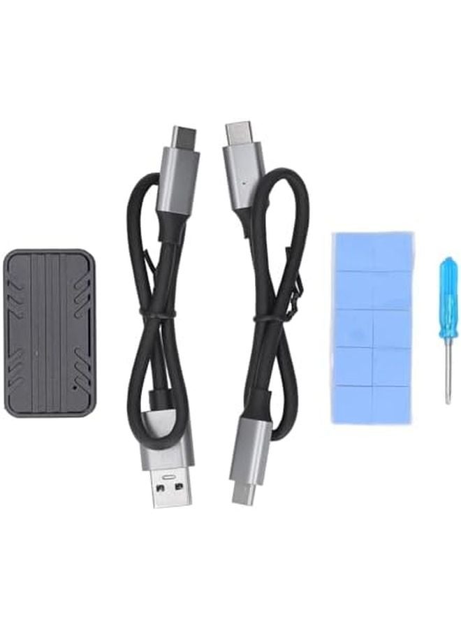علبة M2 NVME SSD منفذ USB 3.1 الجيل الثاني، حالة ألومنيوم، سرعة نقل 10 جيجابت في الثانية، قرص صلب محمول - Image 1