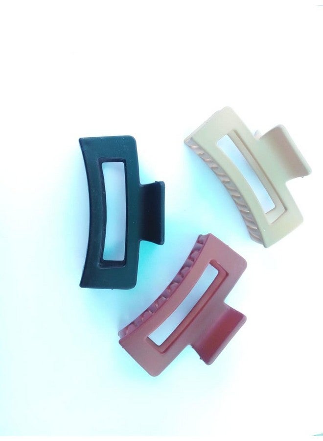 Conjoin مشابك شعر كونجون للنساء والفتيات بتصميم أنيق بلمسة غير لامعة - عبوة من 3، متعددة الألوان - Image 1