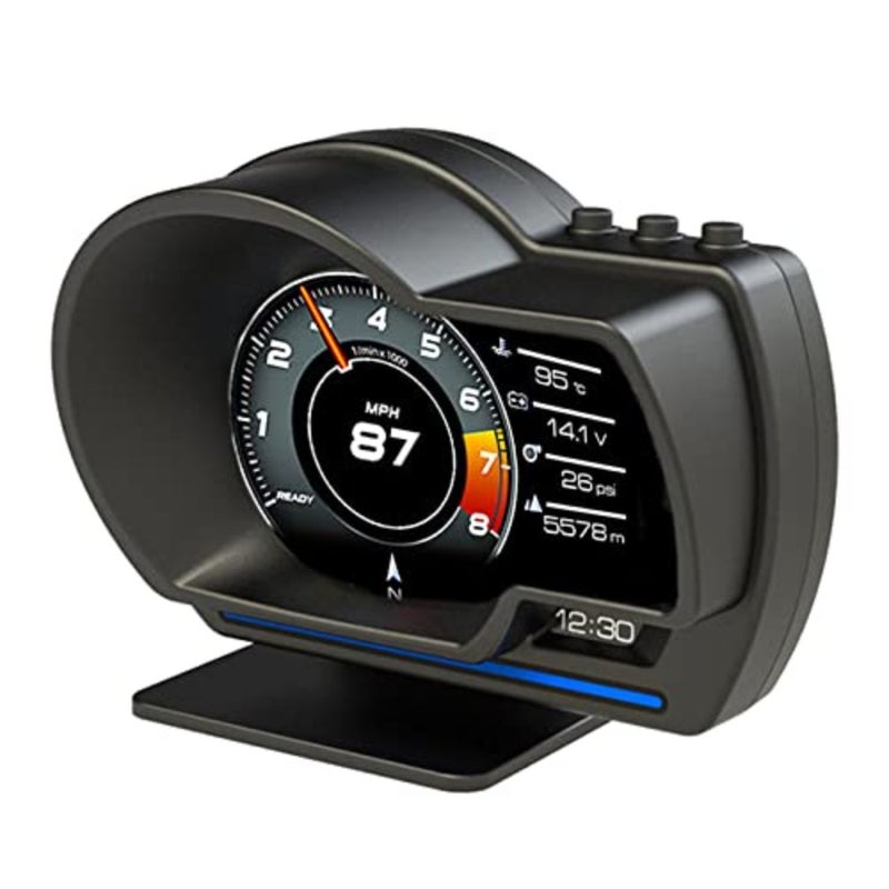 Car, OBDII+G-P-S Gauge Speedometer, Car OBD Fault Code Elimination Diagnostic Tool, Safe Driving Computer Overspeed Fault Alarm for All Vehicles - Image 1