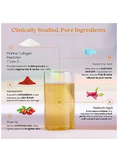 WELLBEING NUTRITION Beauty Collagen Peptides Mango Peach Flavor 250g  - Image 3
