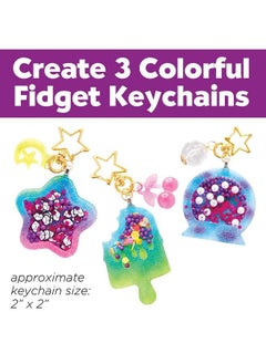 Creativity for Kids Resin Fidget Shakers Create 3 Sensory Keychains Diy Crafts For Kids Age 810+  - Image 3