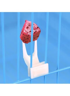 FunMay Bird Fruit Fork, Plastic Birdcage Fruit Holder Parrot Feeding Fork Birds Food Feeder Tool Accessory for Parrots Hamster  - Image 1