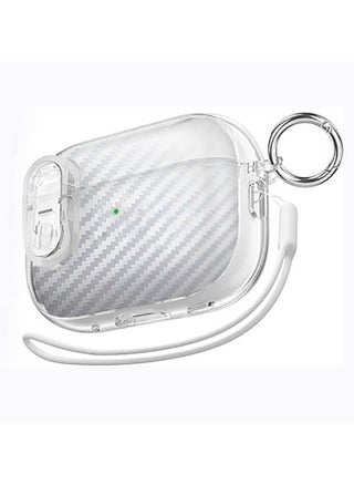 Transparent soft TPU Carbon fiber pattern Applicable  For  Airpods pro 2 shell  with safety lock Case Cover. - pzsku/ZA8C2333FA8502B485059Z/45/_/1712900408/b36bf377-d907-49ed-a374-c081b85c0328