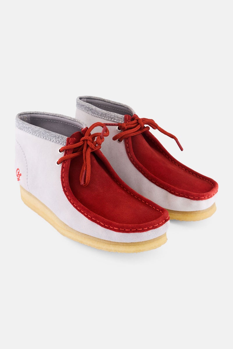 clarks Men Standard Wallabee BT Vcy Lace Up ankle Boots, Red - Image 1