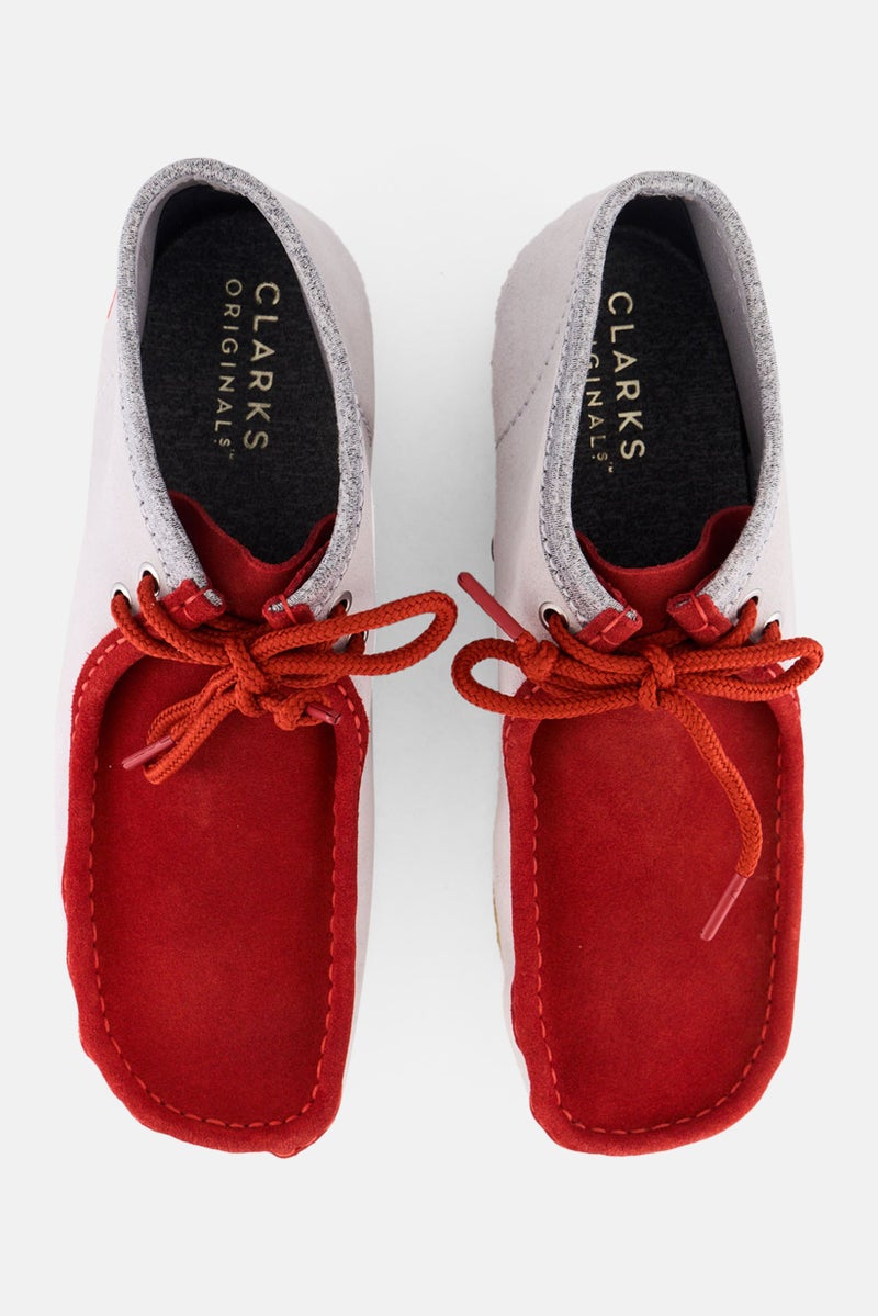 clarks Men Standard Wallabee BT Vcy Lace Up ankle Boots, Red - Image 3