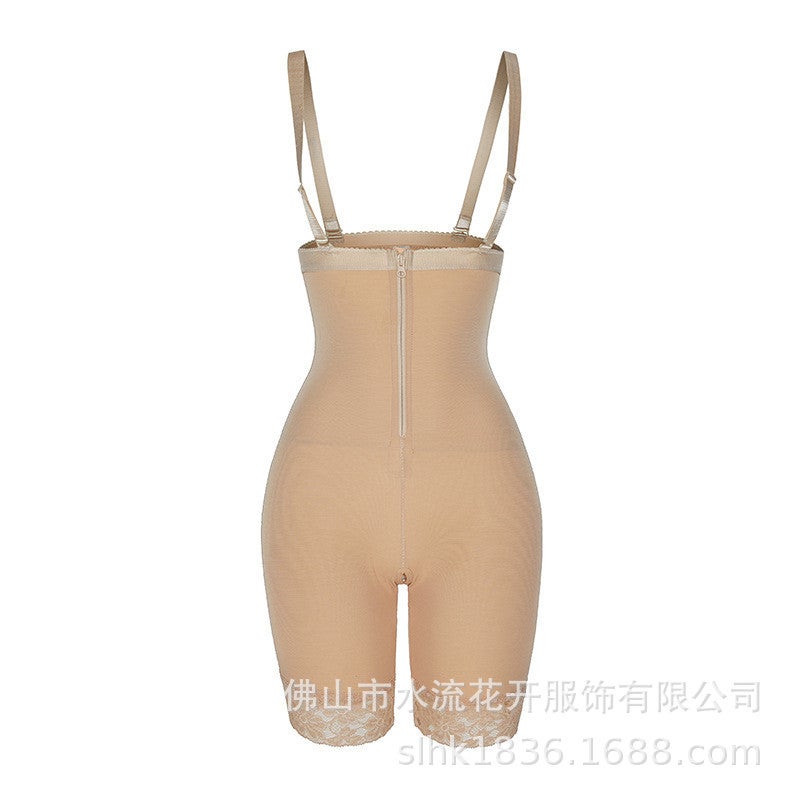 Factory direct s Europe and the United States cross-border elastic mesh body sculpting pants black M - Image 3