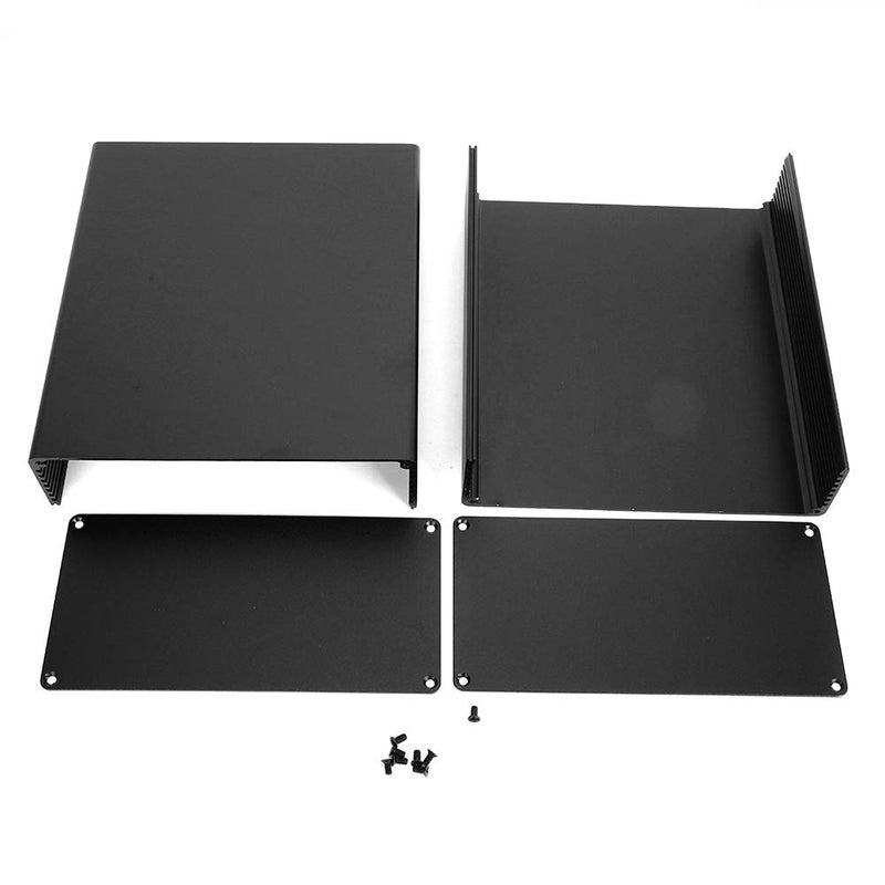 Sand Black Aluminum Enclosure Case For GPRS PCB Junction Box Heat Dissipation - Image 1