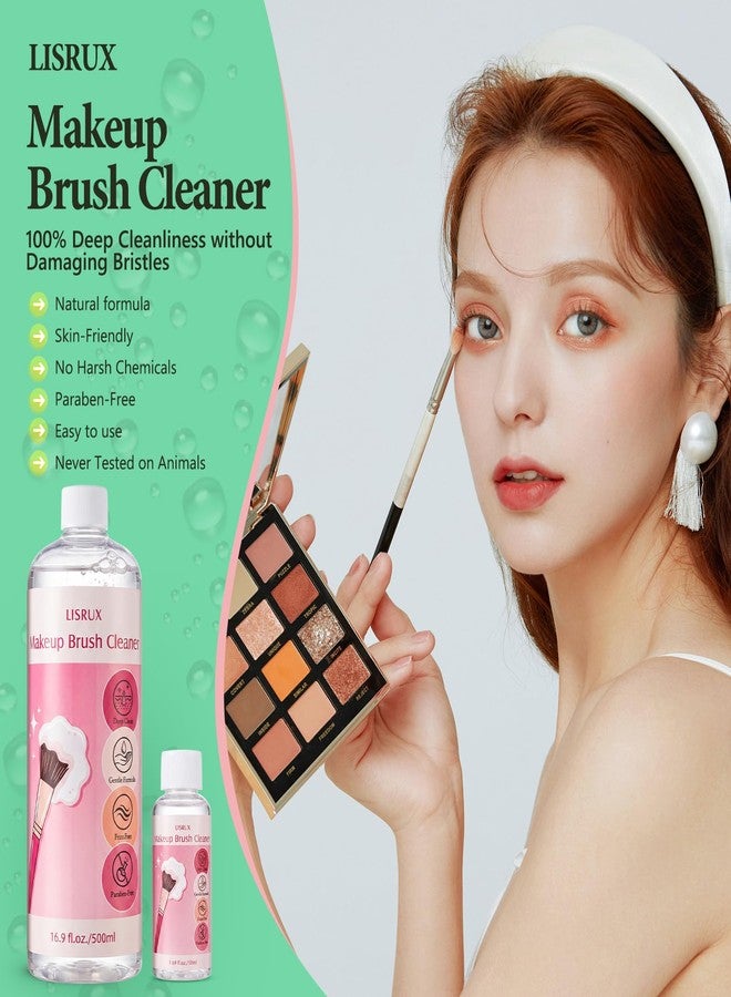 LISRUX Makeup Brush Cleaner, Make Up Brush Cleaner Cleanser, 37.18 Fl Oz (4 Bottles) With Cleaning Bowl, Makeup Cleaner for Brushes, Sponges and Puffs, Gentle Deep Clean Brush Shampoo, Vegan & Cruelty-Free - Image 2