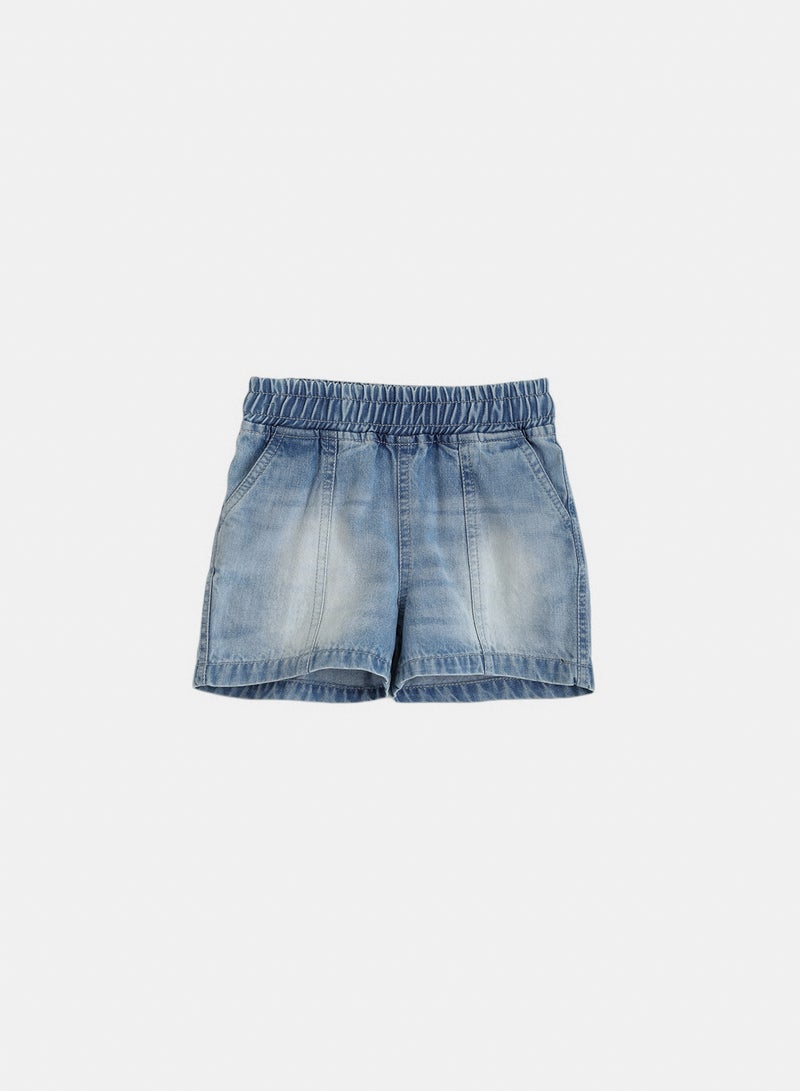 Junior Baby Girls Denim Short - Image 1
