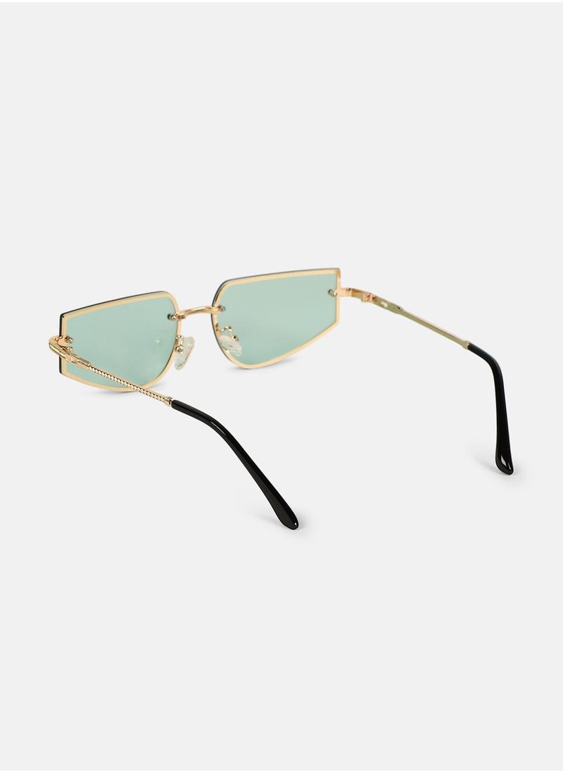 Haute Sauce - Polarized Full Rim Rectangle Sunglasses For Women - Image 1