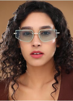 Haute Sauce Polarized Full Rim Rectangle Sunglasses For Women  - Image 4