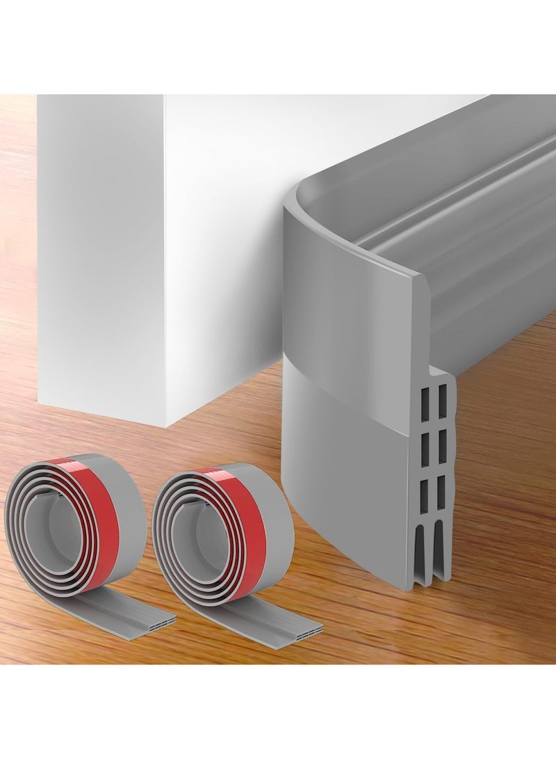 2 Pack Under Door Draft Stopper, Home Essentials, Weather Stripping Door Seal, Bottom of Door Sweep, Garage Window Blocker Noise Dust Insulation Draft Guard - Image 1