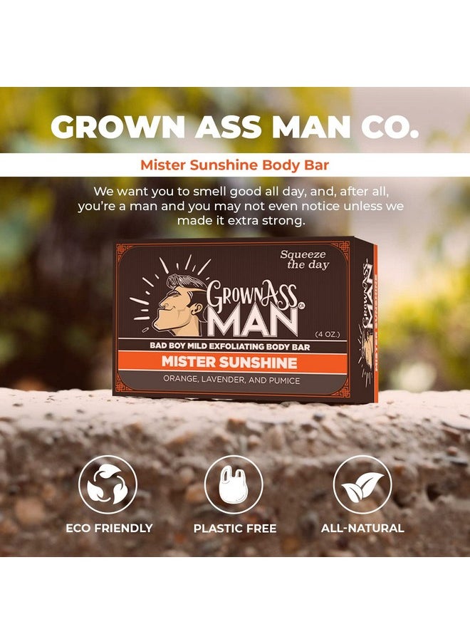 Grown Ass Man Co. - Body Bars (Mister Sunshine (Mild Exfoliant) Single) - Image 1