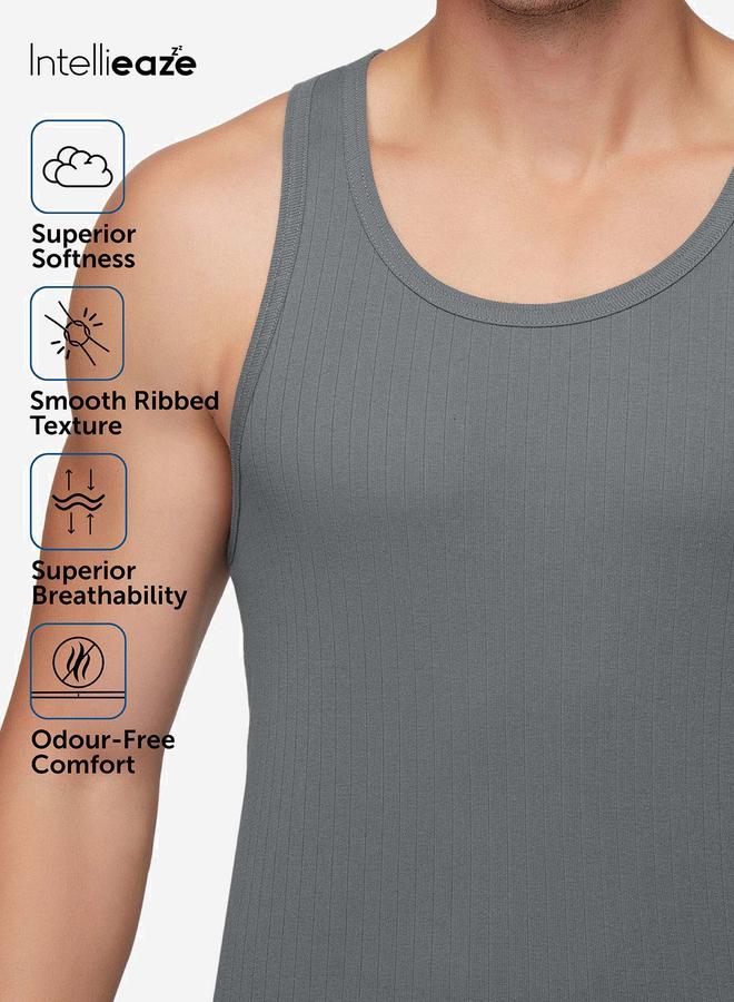 Styli Cotton Modal Sleeveless Vest - Image 4