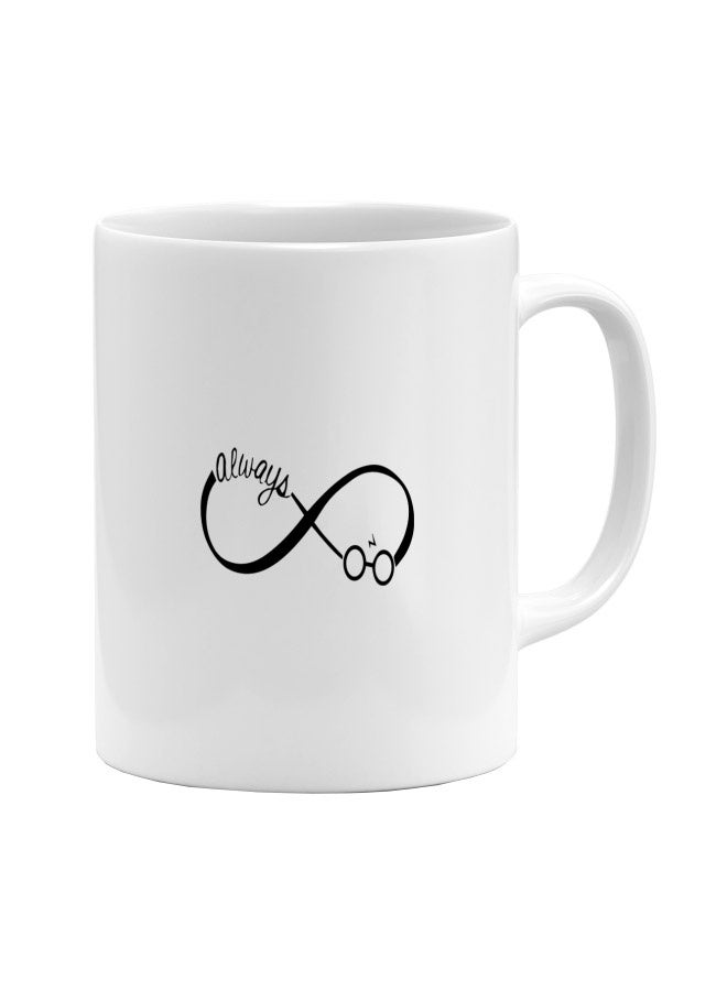 LIT Always Tattoo Theme Printed Coffee Mug White/Black - Image 1