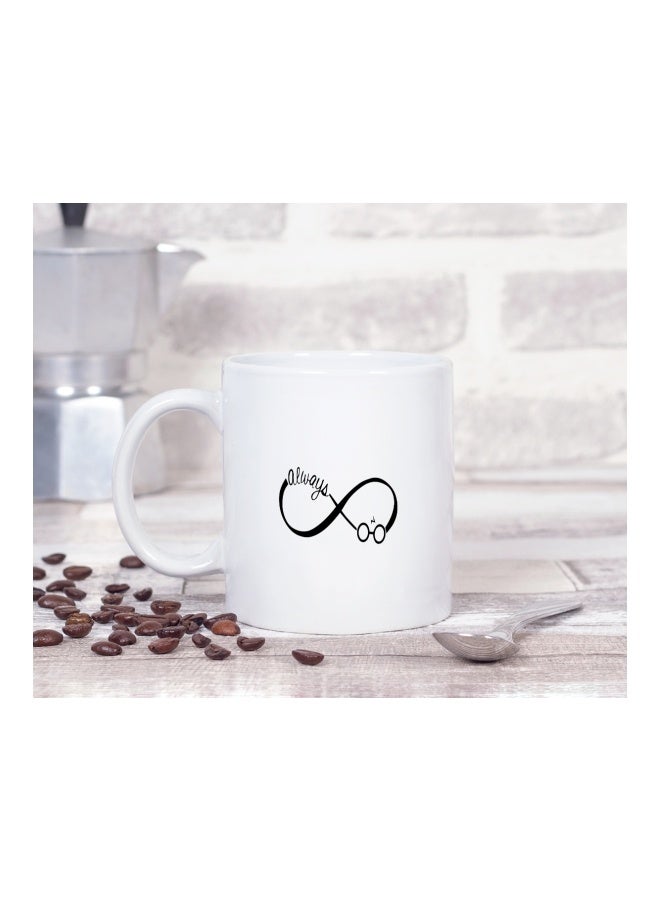 LIT Always Tattoo Theme Printed Coffee Mug White/Black - Image 2
